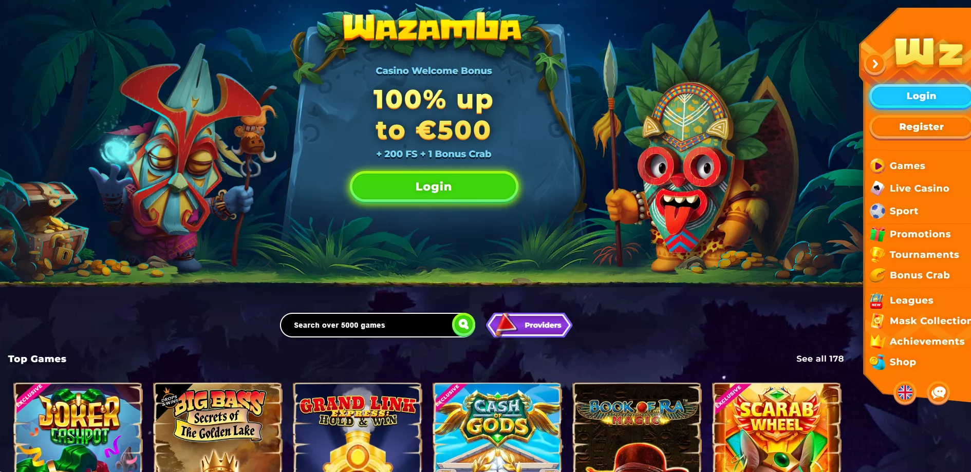 Wazamba casino