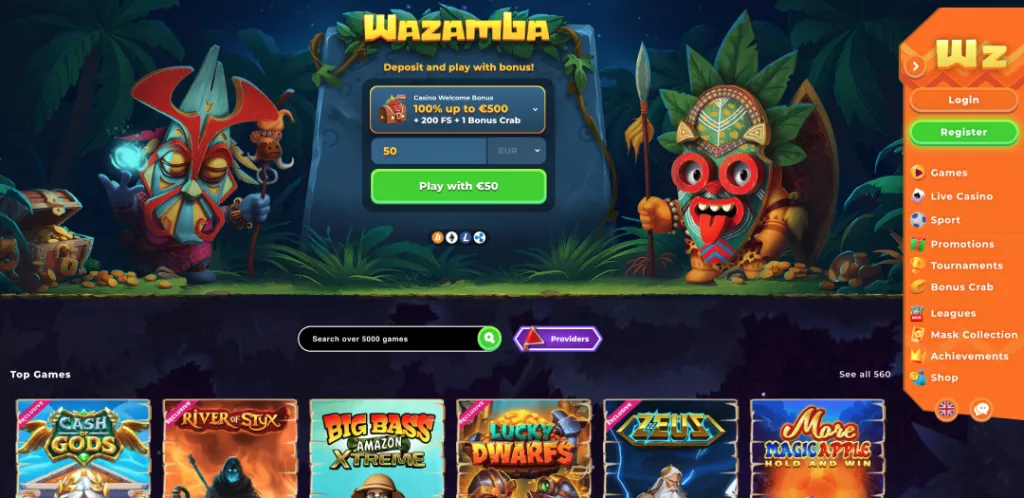 Wazamba игри